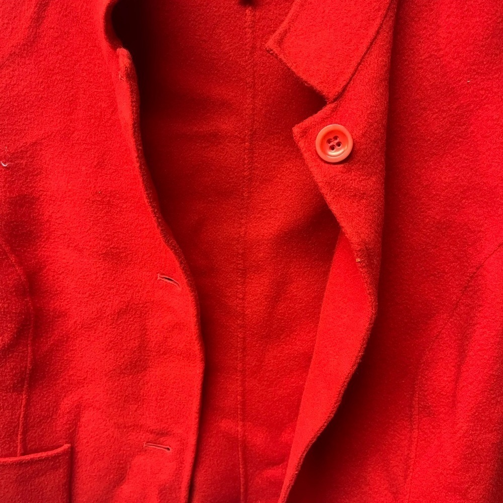 Talbots Women's Vibrant Red/Orange hue Blazer. Size 16p - Picture 2 of 5